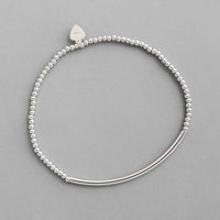 2mm Bead Tube 925 Sterling Silver Bracelet
