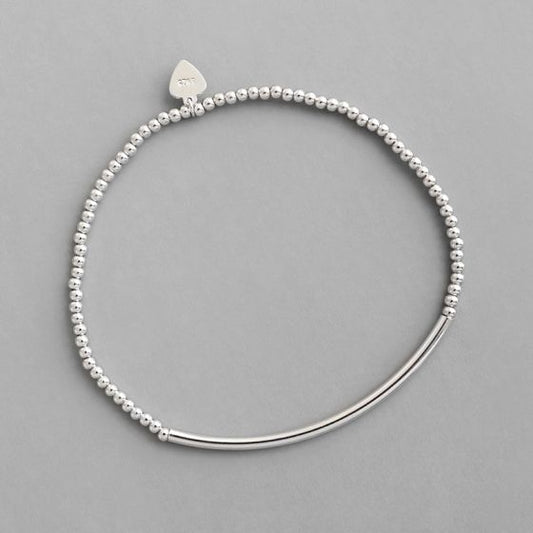 2mm Bead Tube 925 Sterling Silver Bracelet