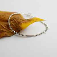 2mm Bead Tube 925 Sterling Silver Bracelet