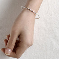 2mm Bead Tube 925 Sterling Silver Bracelet