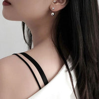 Classic Round Bead 925 Sterling Silver Stud Earrings