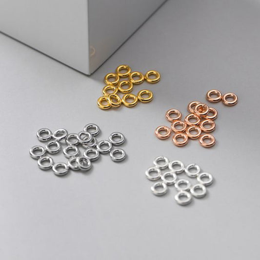 Open Sized Jump Ring, 925 Sterling Silver