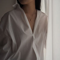 Irregular Waterdrop Sterling Silver Necklace