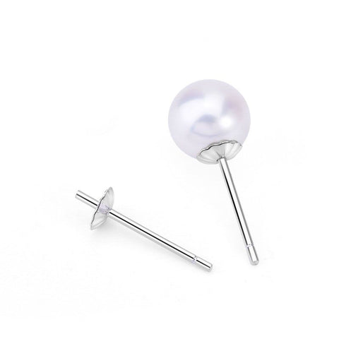 Flower 925 Sterling Silver Earring Settings