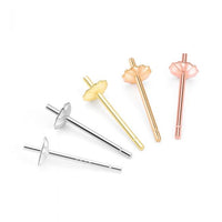 Flower 925 Sterling Silver Earring Settings