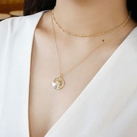 Simple Curb Bead Chain Necklace, 925 Sterling Silver