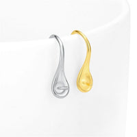Simple Spoon 5mm Gemstone Sterling Silver Earring Setting