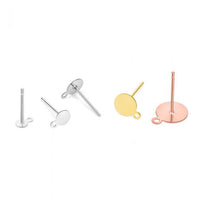 Flat Round Pearl Pinto 925 Sterling Silver Stud Earrings