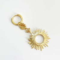 Sun Goddess Pearl Drop Earrings
