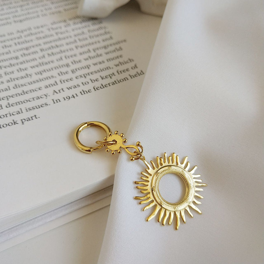 Sun Goddess Pearl Drop Earrings