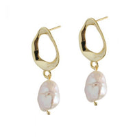 Natural Pearl 925 Sterling Silver Drop Earrings