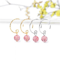 Simple Twisted Circle Sterling Silver Earring Hooks