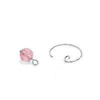 Simple Twisted Circle Sterling Silver Earring Hooks