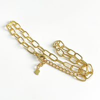Hollow Curb Chain Necklace, 925 Sterling Silver