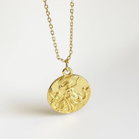925 Sterling Silver Mermaid Pendant Necklace