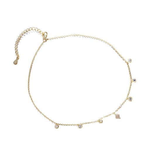 Gold Plated Layering Choker Necklace