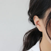 Mobius Twisted Non-Pierced Earring in 925 Sterling Silver (Single)