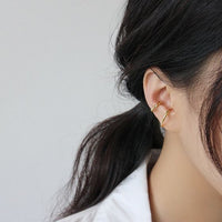 Mobius Twisted Non-Pierced Earring in 925 Sterling Silver (Single)