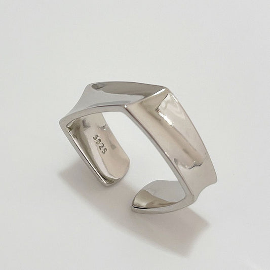 Men's Geometry Square Adjustable Ring