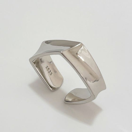 Men's Geometry Square Adjustable Ring