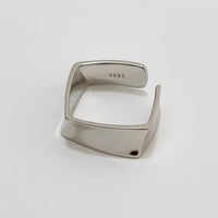 Men's Geometry Square Adjustable Ring
