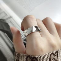 Men's Geometry Square Adjustable Ring