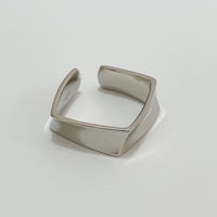 Men's Geometry Square Adjustable Ring