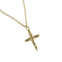 Irregular Cross Pendant Necklace 925 Sterling Silver