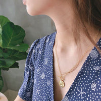 925 Sterling Silver Double-Layer Short Chain Necklace