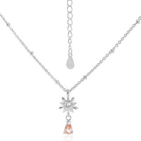 Five-Pointed Star Snowflake Waterdrop Crystal Necklace