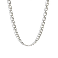 Hollow Link Stacking Chain Necklace, 925 Sterling Silver