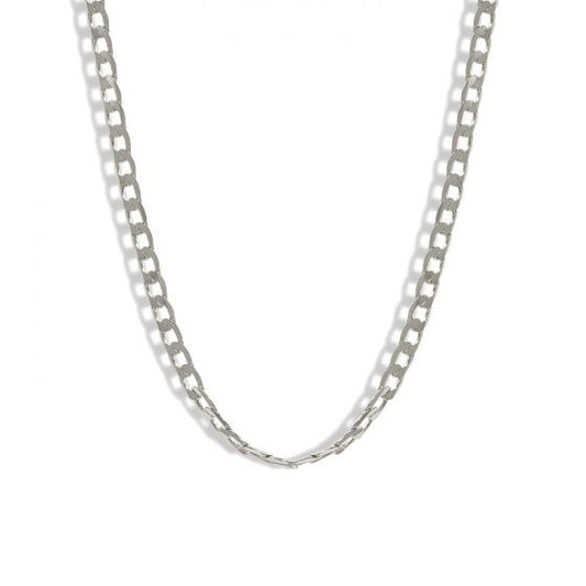 Hollow Link Stacking Chain Necklace, 925 Sterling Silver