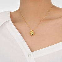 Beating Heart 925 Sterling Silver Wedding Necklace