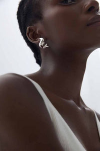 Spiral Stud Earrings in S999 Sterling Silver