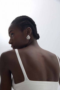 Chunky Electroforming Cross Statement Earrings