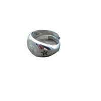 Men's Star Adjustable 925 Sterling Silver Ring