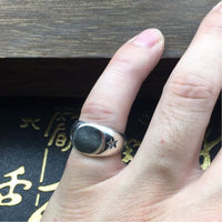 Men's Star Adjustable 925 Sterling Silver Ring