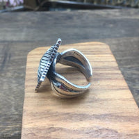 Vintage Star 925 Sterling Silver Adjustable Ring