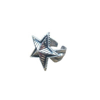 Vintage Star 925 Sterling Silver Adjustable Ring