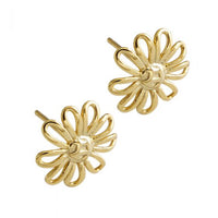 Hollow Sunflower 925 Sterling Silver Stud Earrings