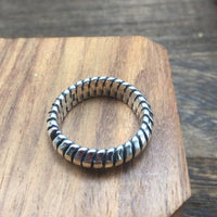 Vintage Snake Chain Adjustable Ring 925 Sterling Silver