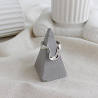 Twisted U-Shape Adjustable 925 Sterling Silver Ring