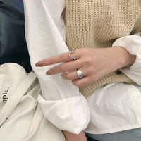 Twisted U-Shape Adjustable 925 Sterling Silver Ring