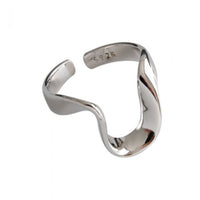 Twisted U-Shape Adjustable 925 Sterling Silver Ring