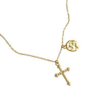 Geometry Round Cross 925 Sterling Silver Necklace
