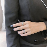 Vintage Olive Leaves 925 Sterling Silver Adjustable Ring