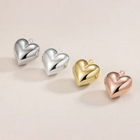 Heart Charm Pendant, 925 Sterling Silver