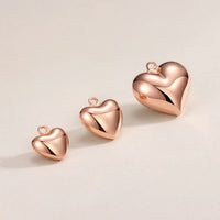 Heart Charm Pendant, 925 Sterling Silver