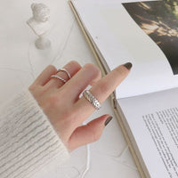 Wheat Twisted 925 Sterling Silver Adjustable Ring