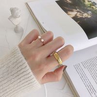 Wheat Twisted 925 Sterling Silver Adjustable Ring